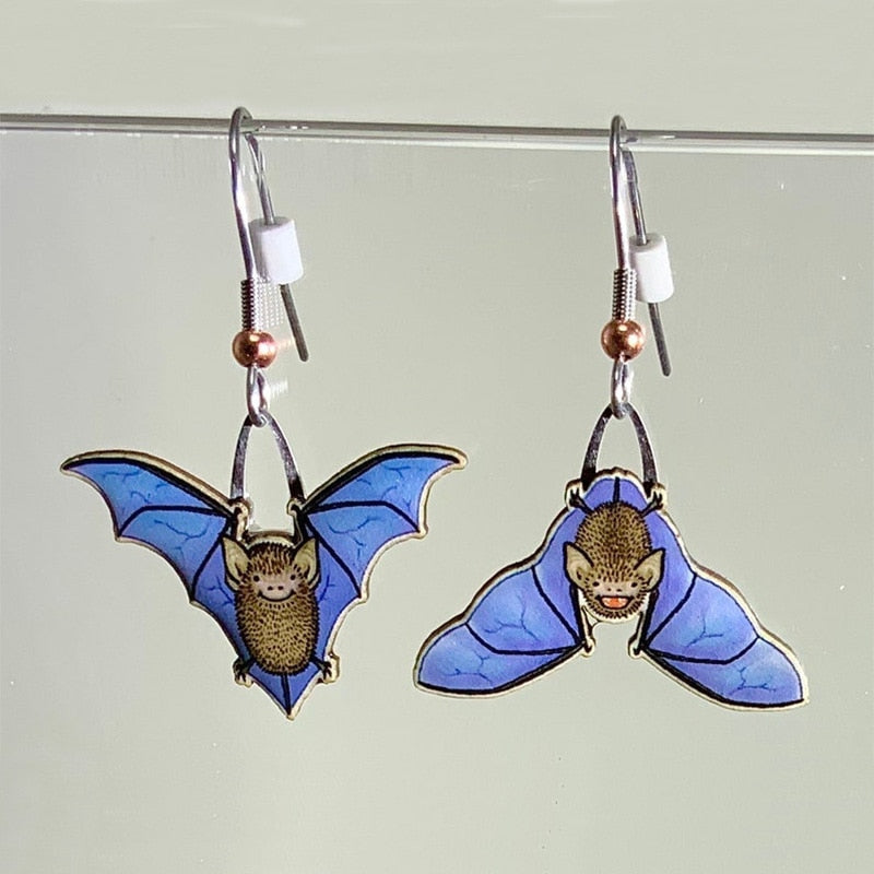Cute Bat Asymmetrical Earrings - BatBnB