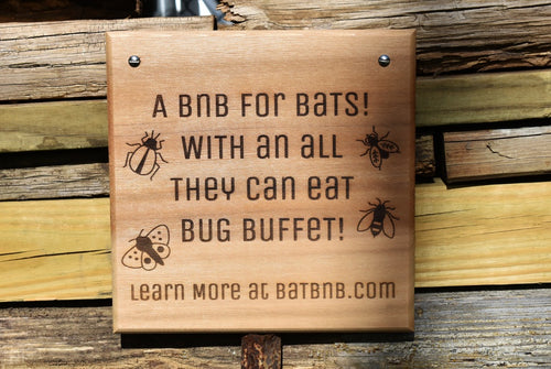 Cedar Sign: BnB with a Bug Buffet 2 - BatBnB