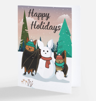 Holiday Greeting Card - BatBnB