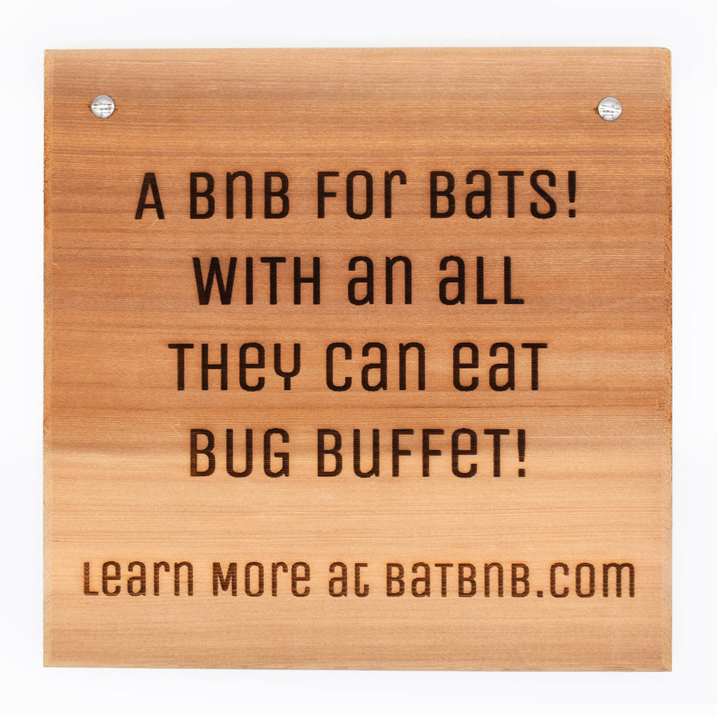 Cedar Sign: BnB with a Bug Buffet 1 - BatBnB