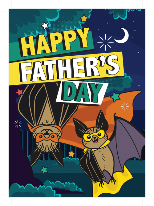 Father's Day Greeting Card - BatBnB