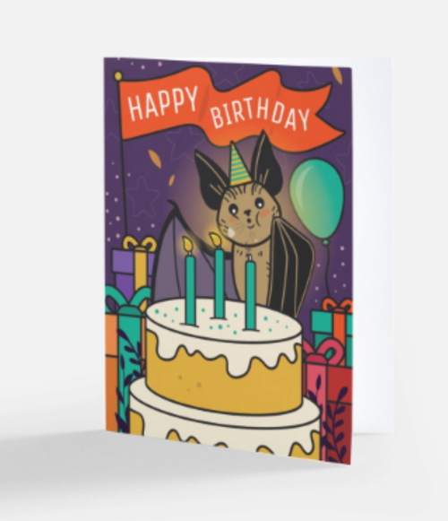 Happy Birthday Greeting Card - BatBnB