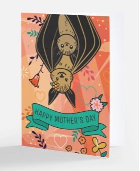 Mother's Day Greeting Card - BatBnB